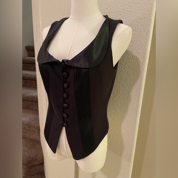 Bebe San Francisco Wool Corset Vest Top Size 6 Made in USA - Picture 4 of 12